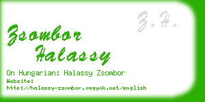 zsombor halassy business card